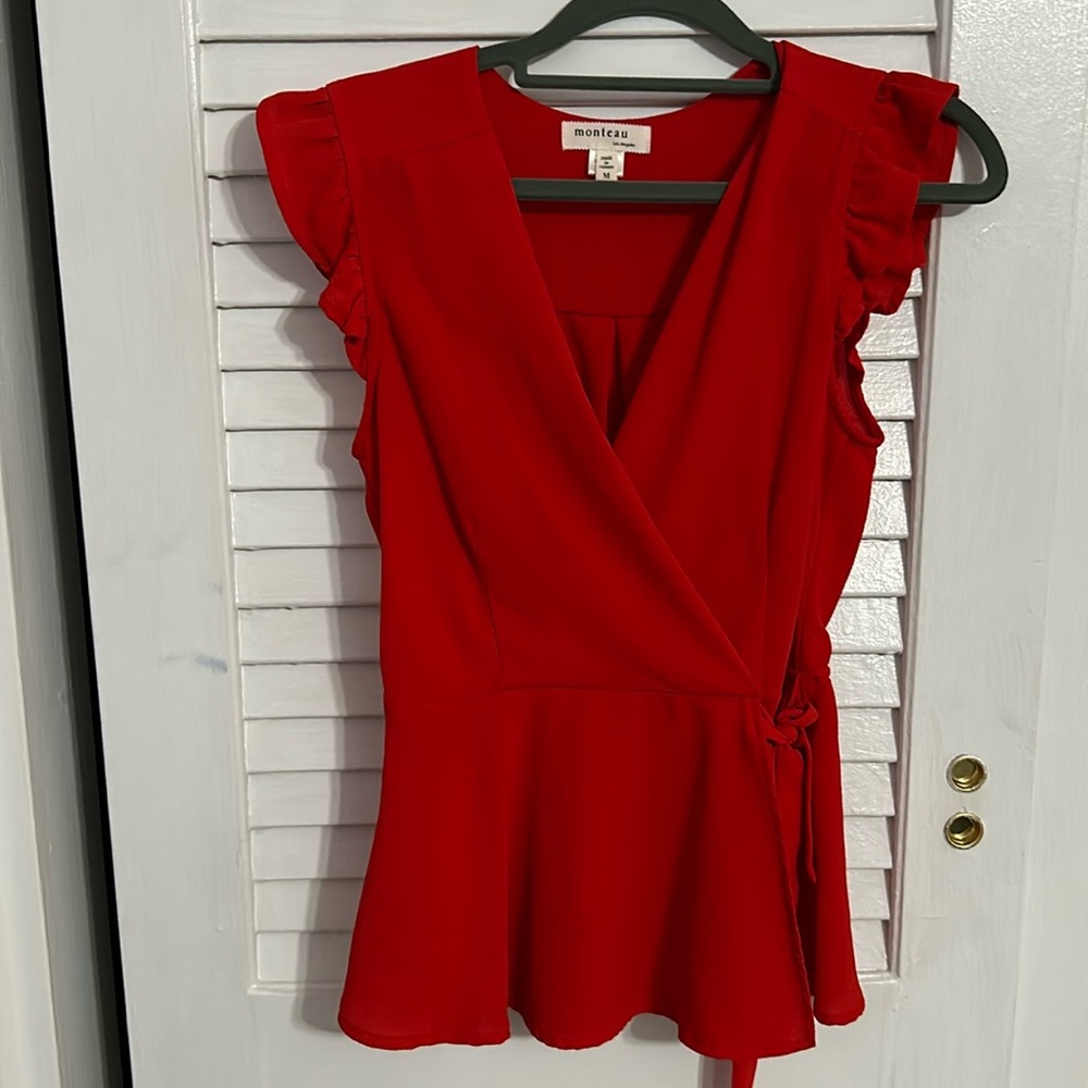 Red blouse